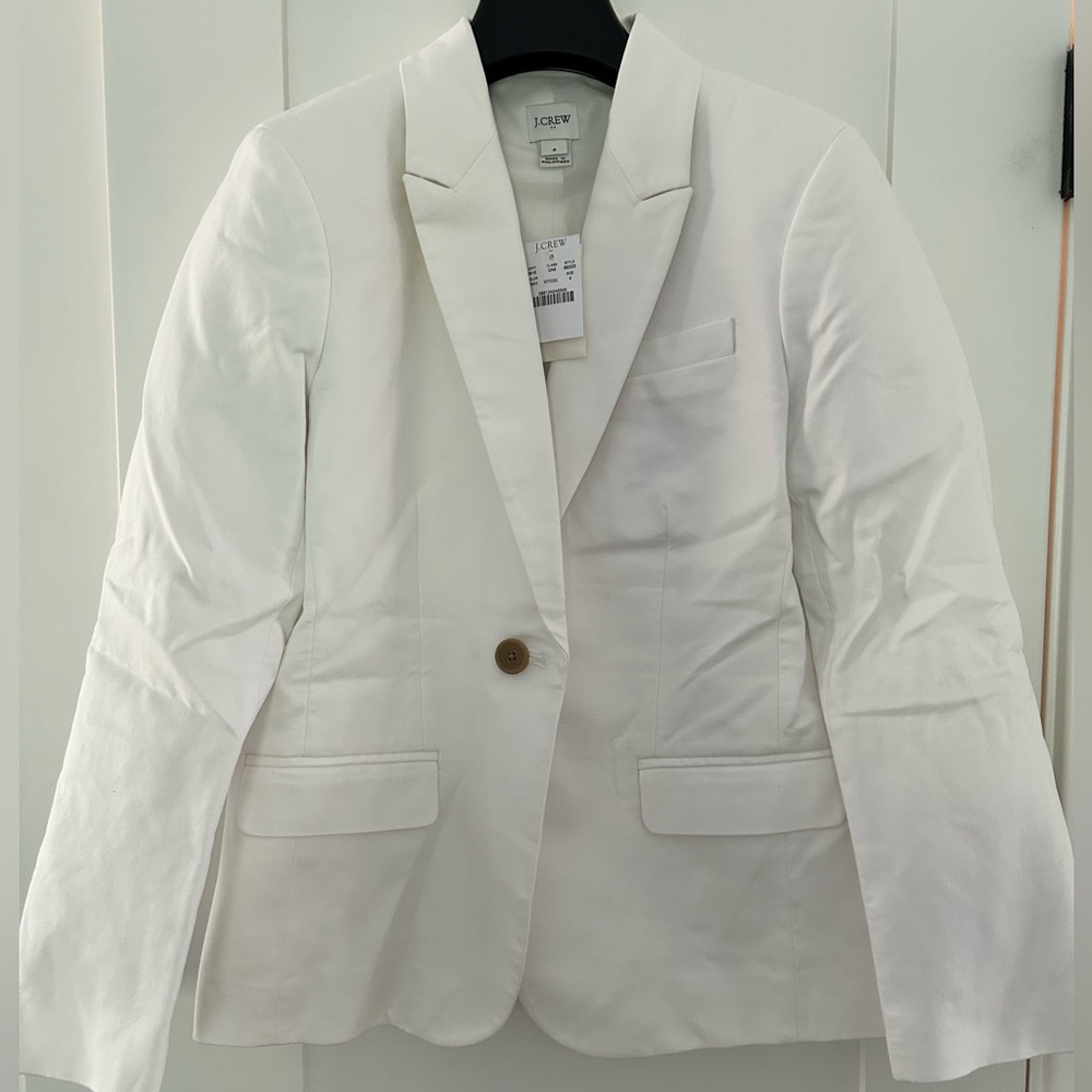 NWT JCREW blazer size 4 white